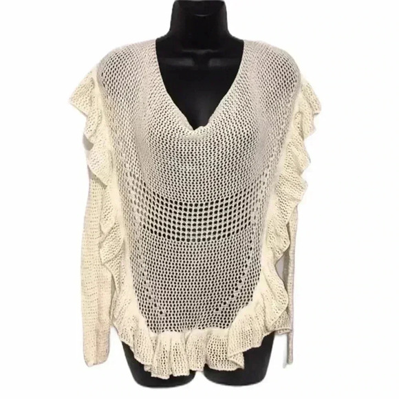 Angel of the North Crochet Pullover Top Size S—B2 - Picture 2 of 7